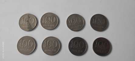 Monety PRL 100 złotych, 8 sztuk