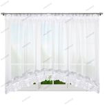 Firana 165x500 z gipiurą i taśmą cyrkoniową