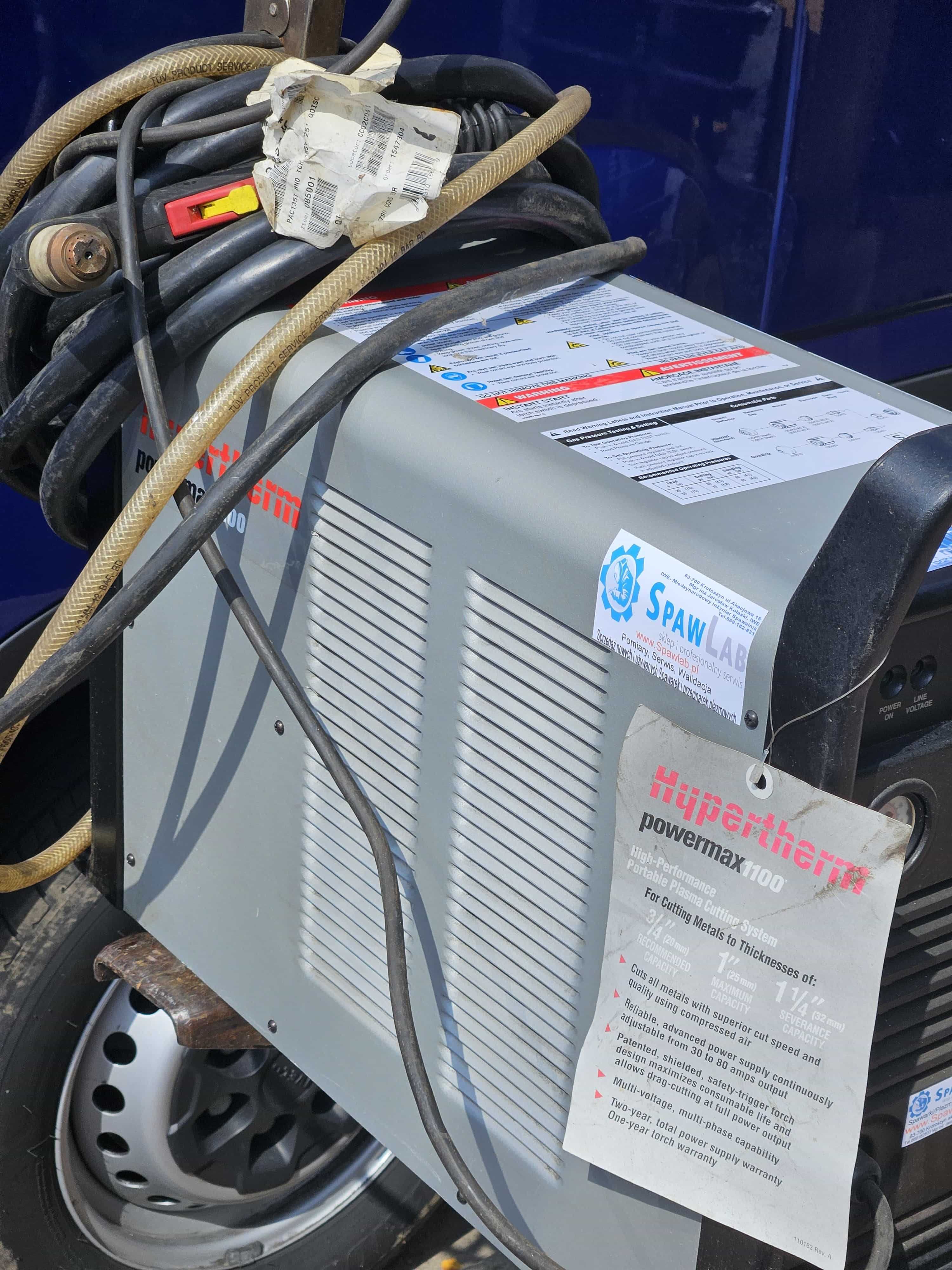 Przecinarka plazmowa Hypertherm Powermax 1100/ 80A Okaz/ Mało używany/
