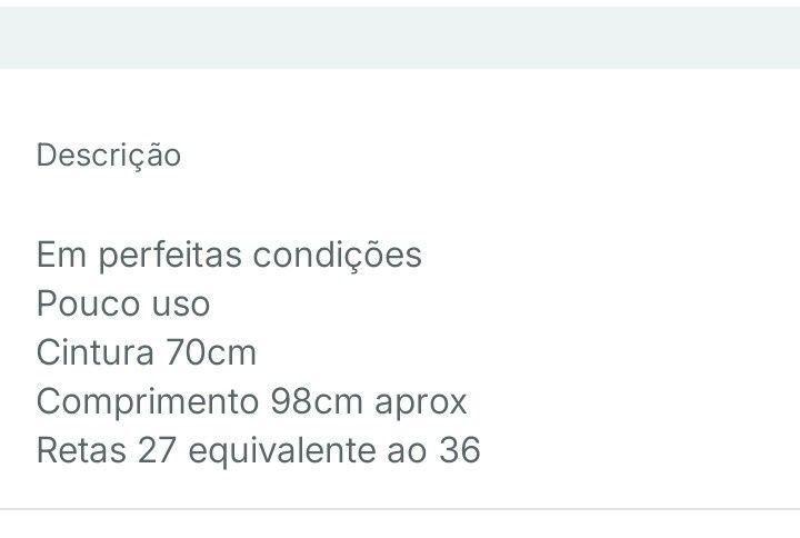 Calças Levis 27 mulher