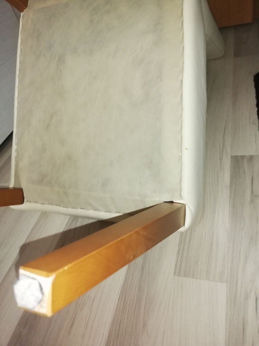 Krzesło, krzesła skórzane, skóra naturalna, kremowy, kremowe.