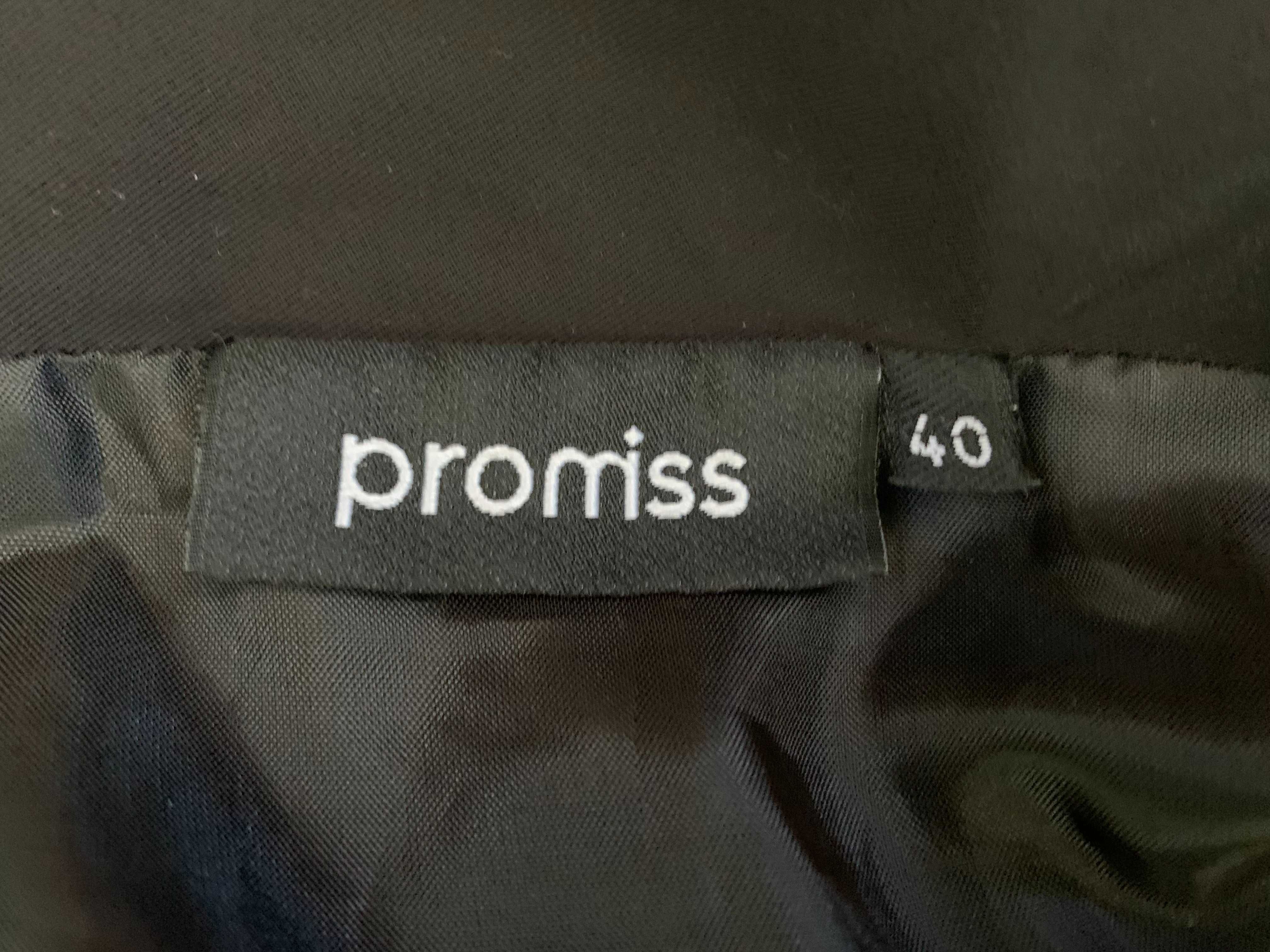 Czarna ołówkowa spódnica z 3 guzikami Promiss roz. L 40