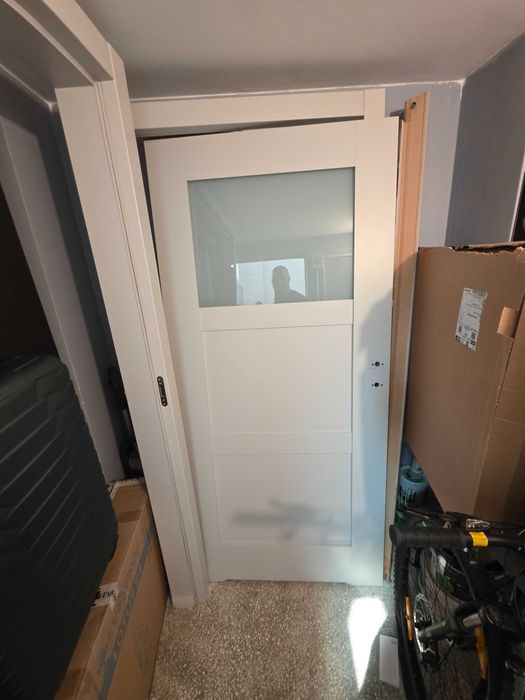 ASILO ENTRA drzwi Falcone 3 210x100 popielate drzwi łazienkowe