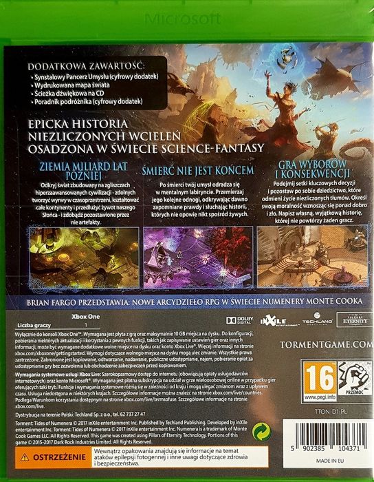 Torment Tides Of Numenera + Gratis (Xbox ONE)