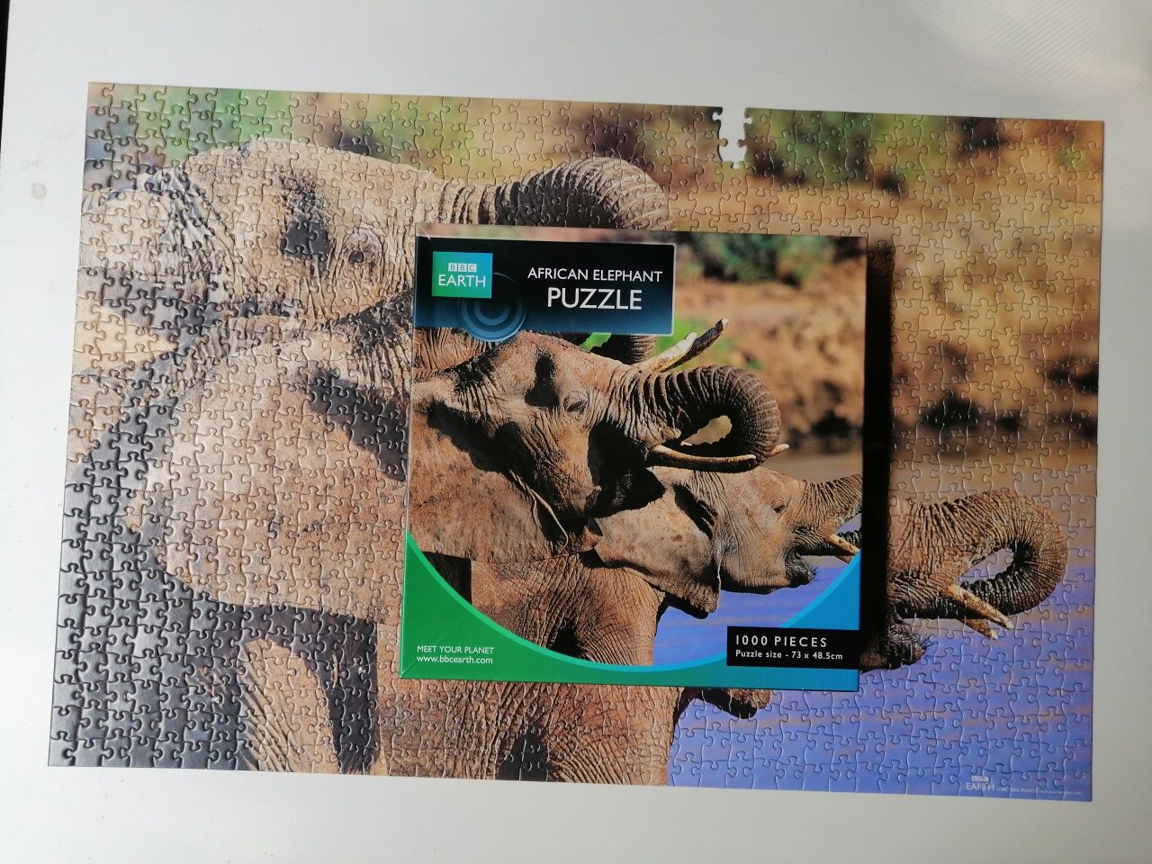 Puzzle 1000 elementów  bbc earth słonie