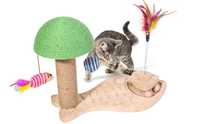 Большая интерактивная игрушка когтеточка "7-в-1" для кошек