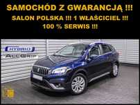 Suzuki SX4 S-Cross 4 x 4 + Salon POLSKA + 100% SERWIS + 1 wł.+ NAVI + LEDy + Hybrid !