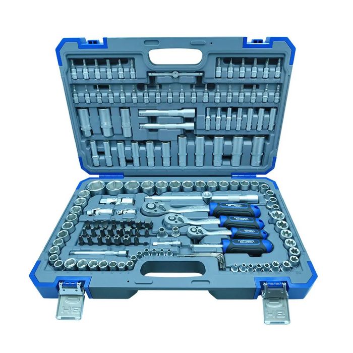 Набір інструментів професійний 1/4" і 3/8" і 1/2" 151 од.Haisser BLACK