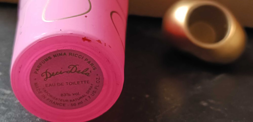 Frasco 50 ml spray DeciDela Nina Ricci eu toilette