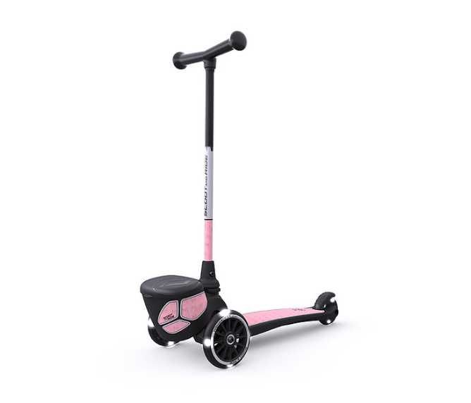 Hulajnoga trójkołowa balansowa Scoot&Ride LED różowa