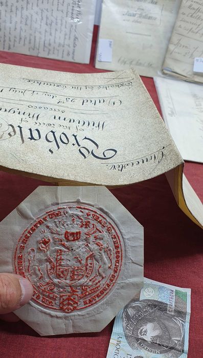 Dokumenty prawne, notarialne,   Brytyjskie od 1829r