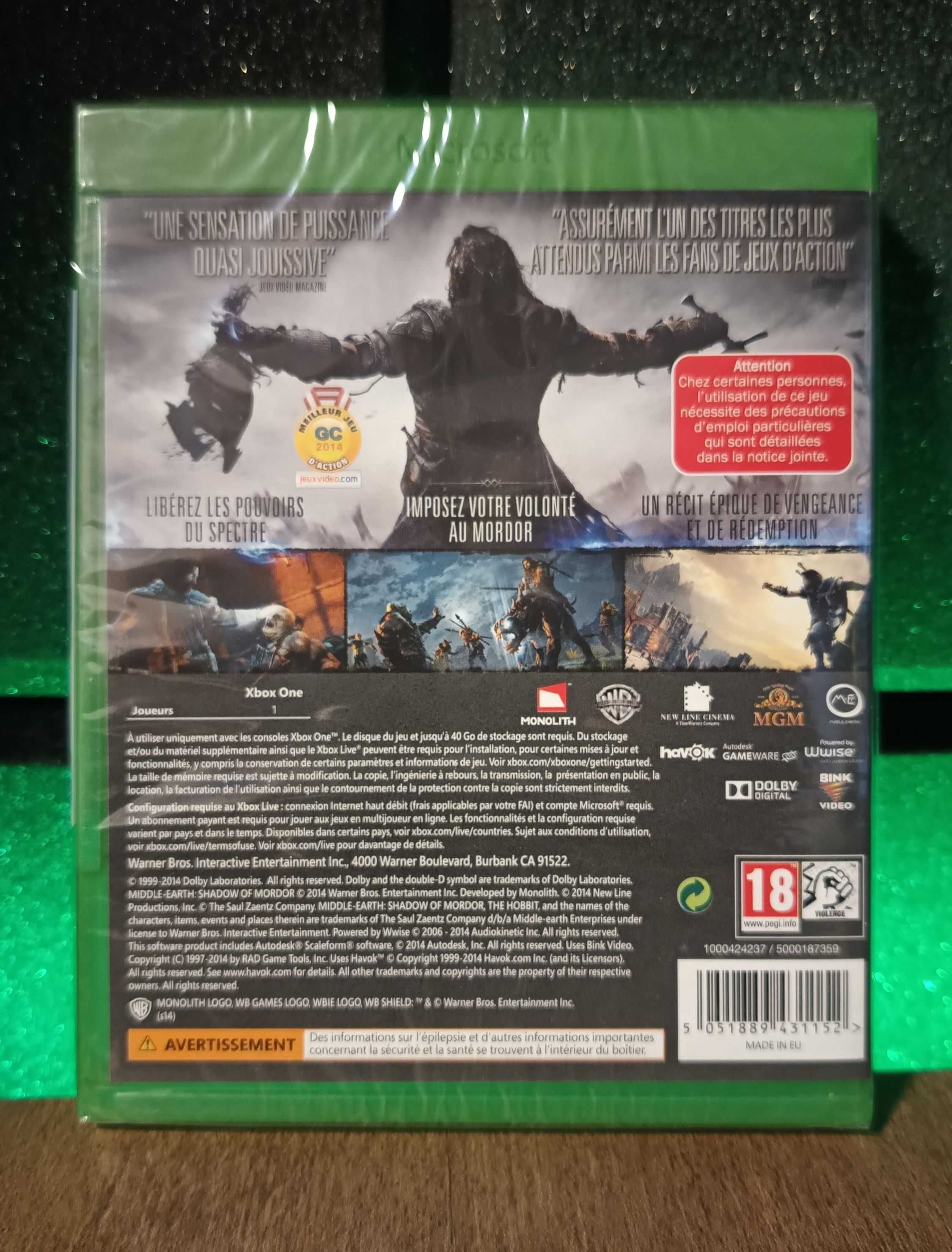 Śródziemie: Cień Mordoru Xbox One S / Series X - znakomita gra