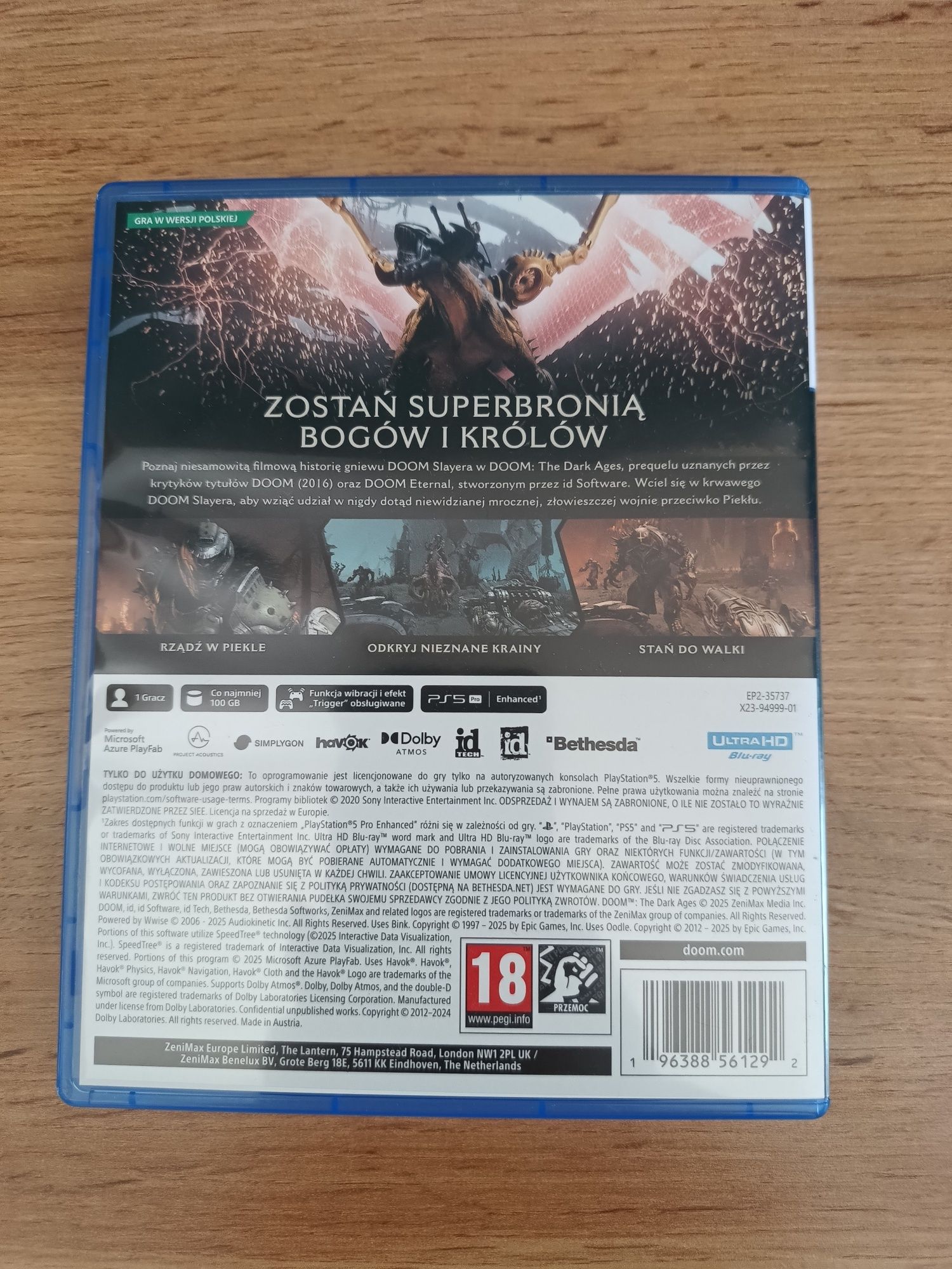 Doom Dark Ages ps5 PlayStation 5