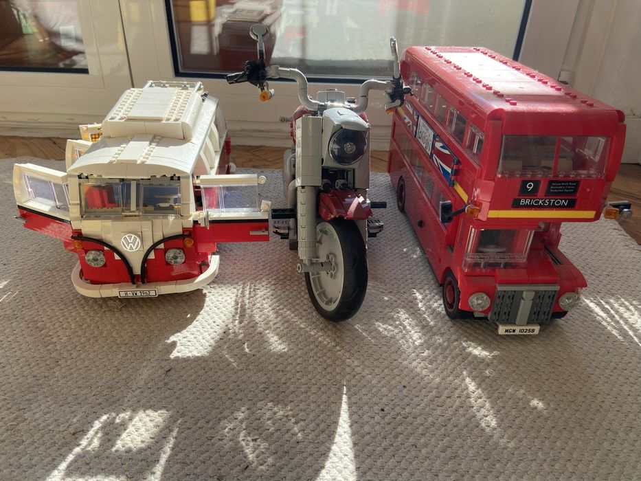 Lego usados - Van VW - Harley Davidson - London Bus