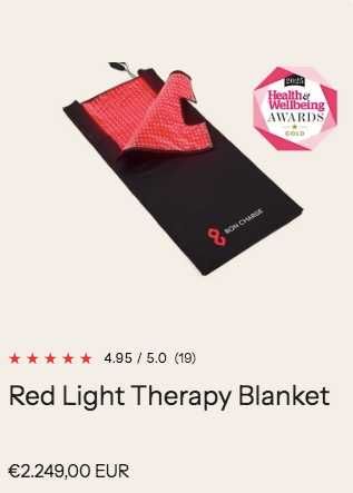 Manta de Terapia de Luz Vermelha Bon Charge – Nova, por abrir