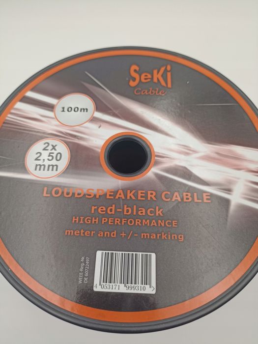 Kabel głośnikowy 2x2,50mm2 100m seki
