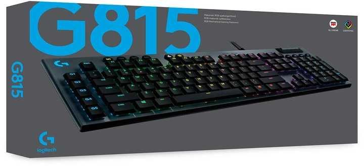 Клавіатура Logitech G815 Gaming Mechanical GL Linear RGB USB Black