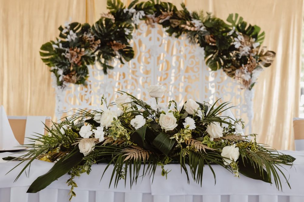 Ścianka ślubna wesele ażurowa biała