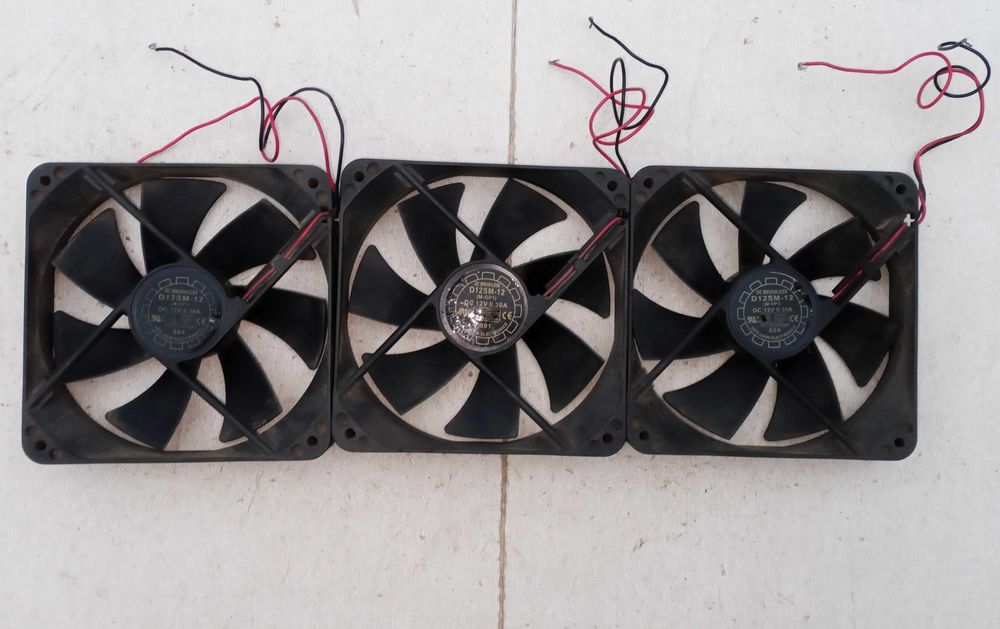 Корпусной вентилятор 120х120х25 мм 12 в 0,3 А