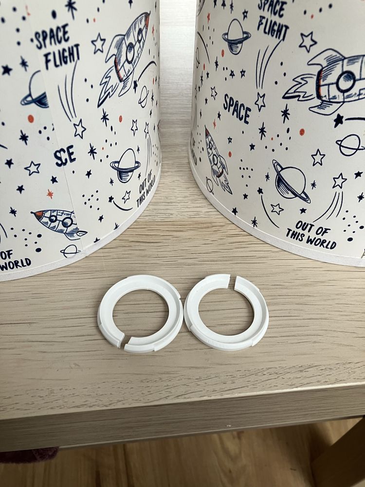 Dwa klosze do lampy 20cmx15cm do pokoju dziecięcego