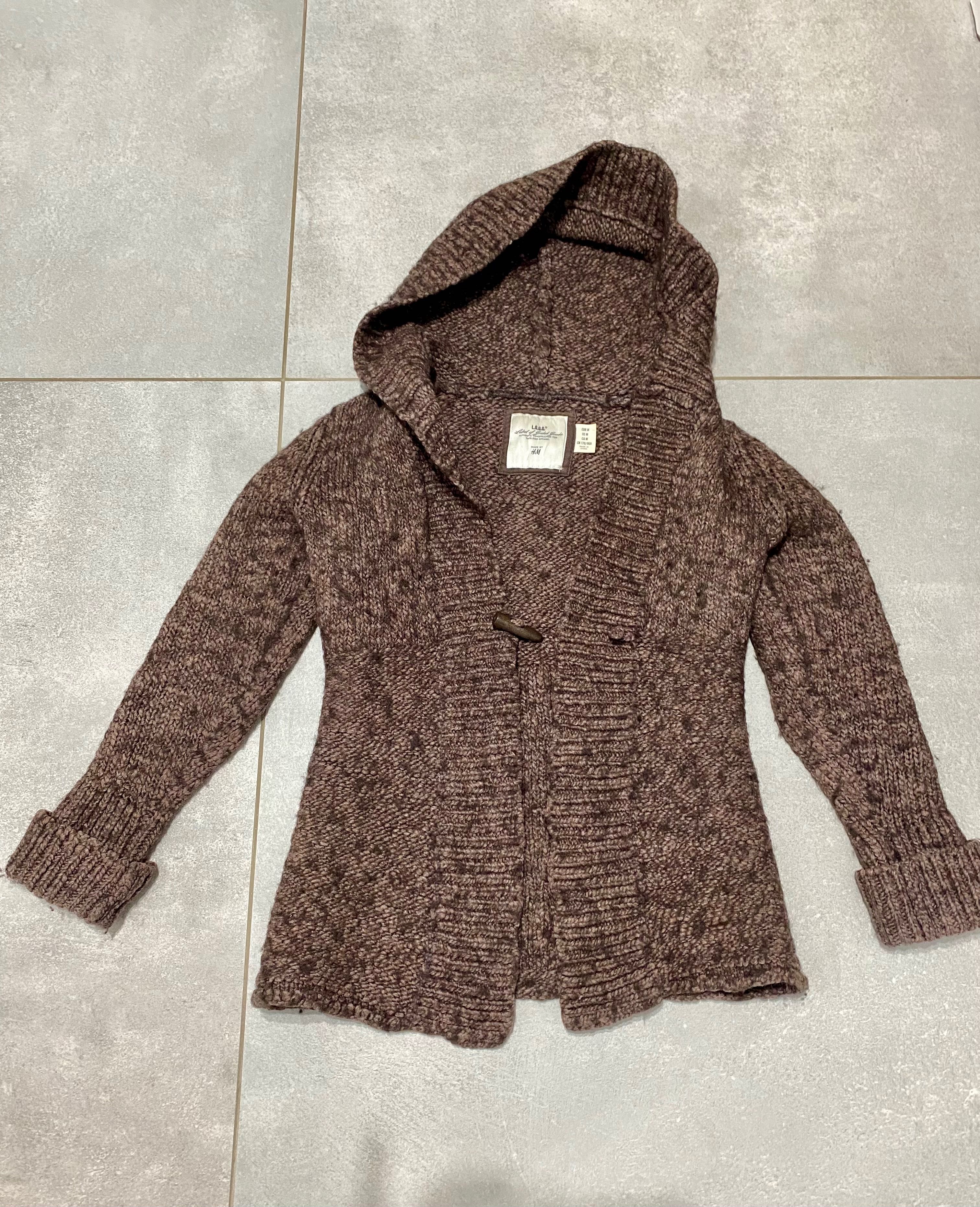Bardzo gruby wełniany sweter H&M M 38