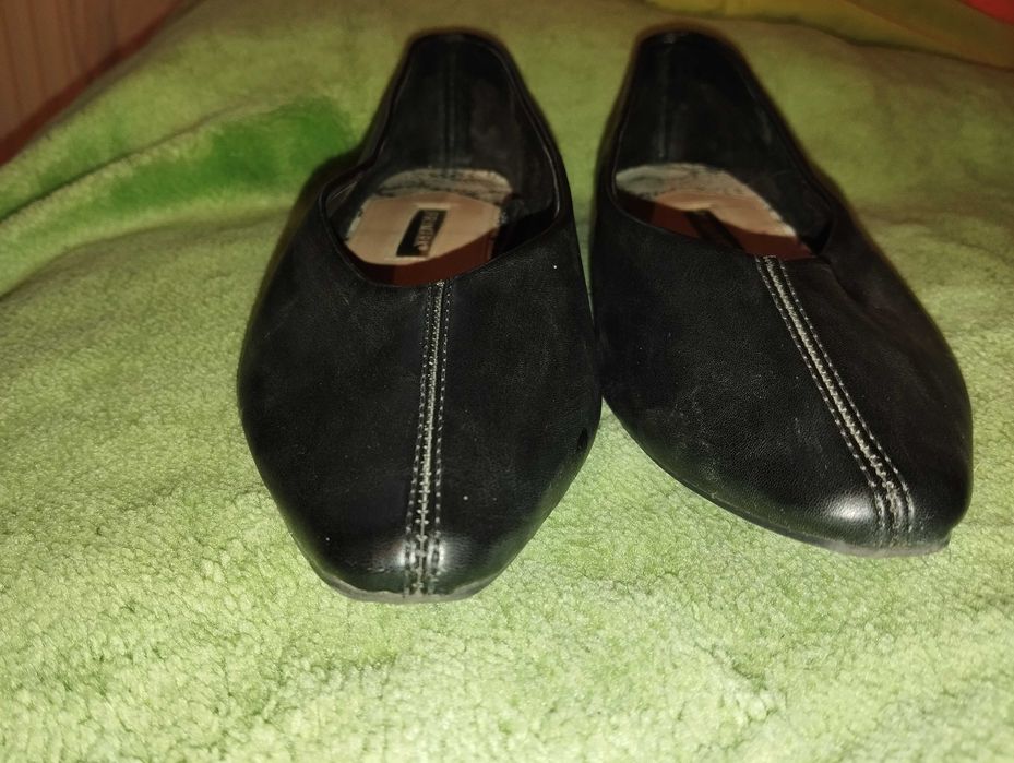 Czarne baleriny spiczaste Primark 38