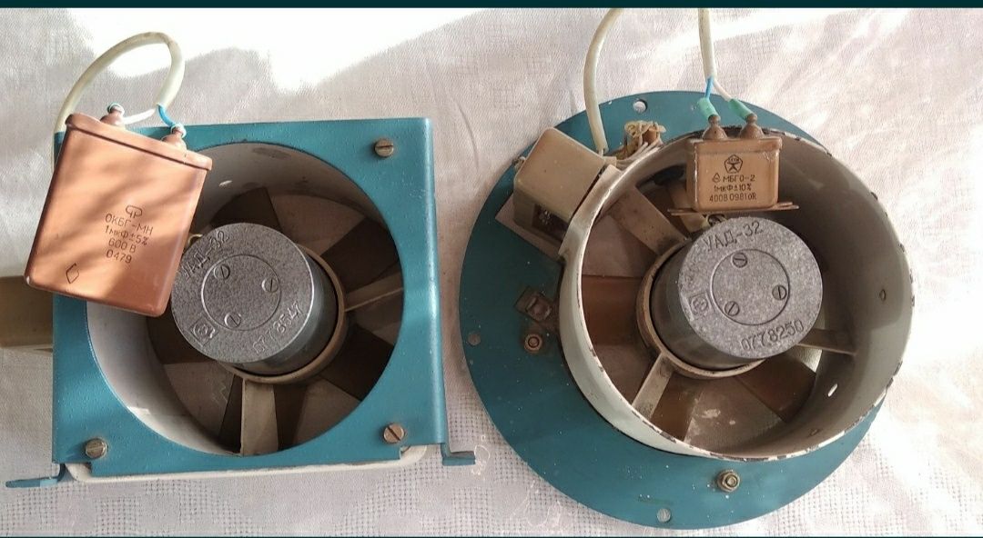 Вентилятор з 3-фазним двигуном УАД-32 та кондннсатором