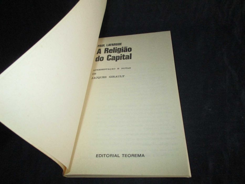 Livro A Religião do Capital Paul Lafargue Lobo Mau