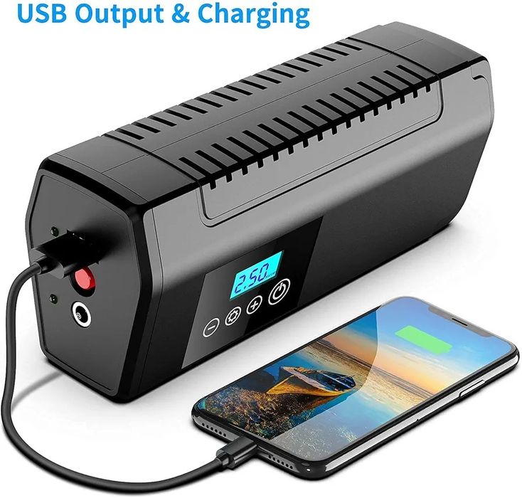 Портативний повітряний компресор BURNNOVE 120 PSI 2000 мАг