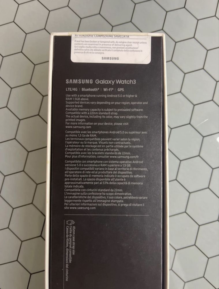Samsung Galaxy Watch 3 com LTE/4G, com mais 3 braceletes