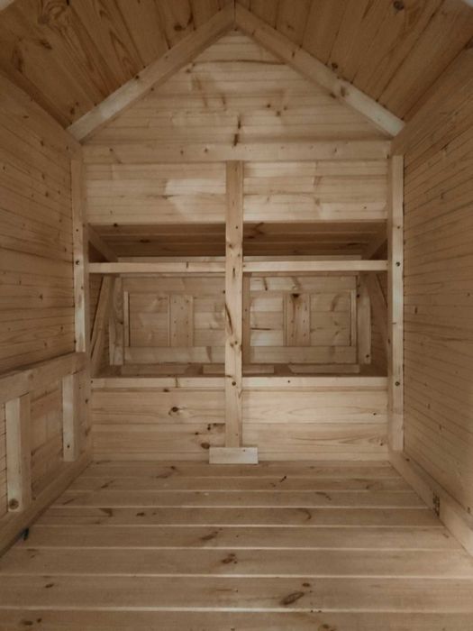 Solidny kurnik dla KUR 127x202x220h Producent WoodStuff gotowy od ręki