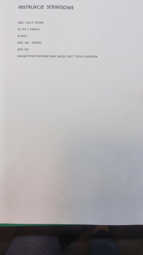 UNITRA Instrukcje serwisowe