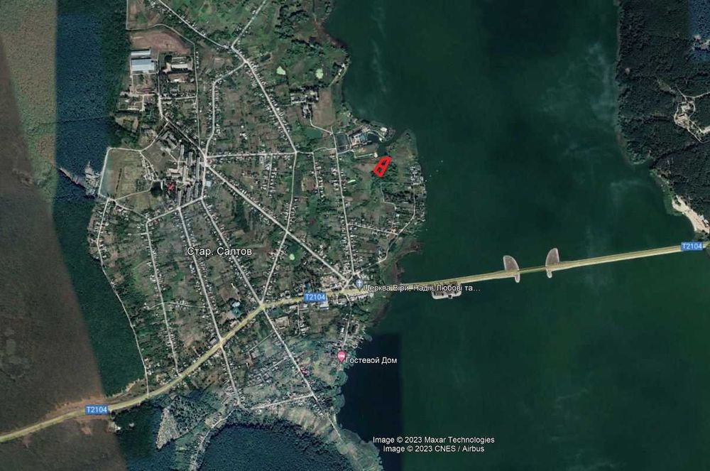 Земельные участки возле водохранилища Старый Салтов ул Набережная