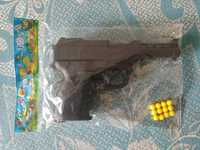 Пистолетик детский игрушечный новый черный