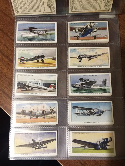 50 cards Aviação International Airlines - John Player & Sons