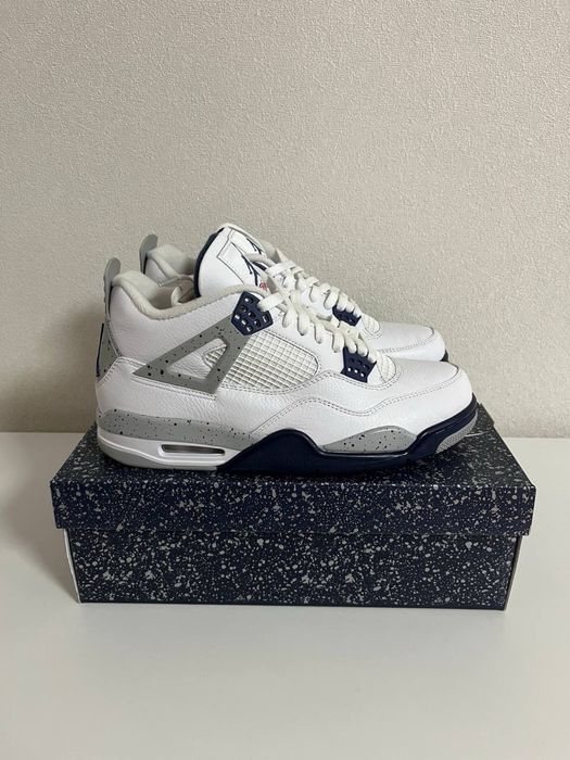 Jordan 4 Retro White Midnight Navy DH6927-140 45(29cm)