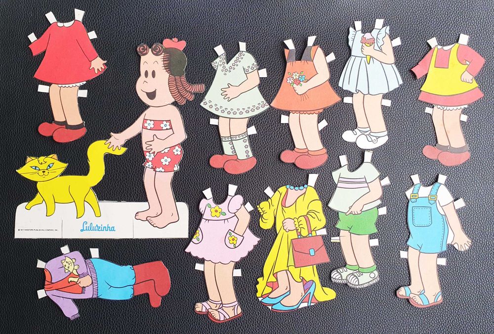 Lindíssimos Antigos Recortes ~ "Luluzinha" ~ Veste e Brinca ~ 1977