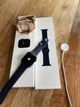 Apple watch 6 44 mm blue z ladowarka i dodatkową złotą bransoletką