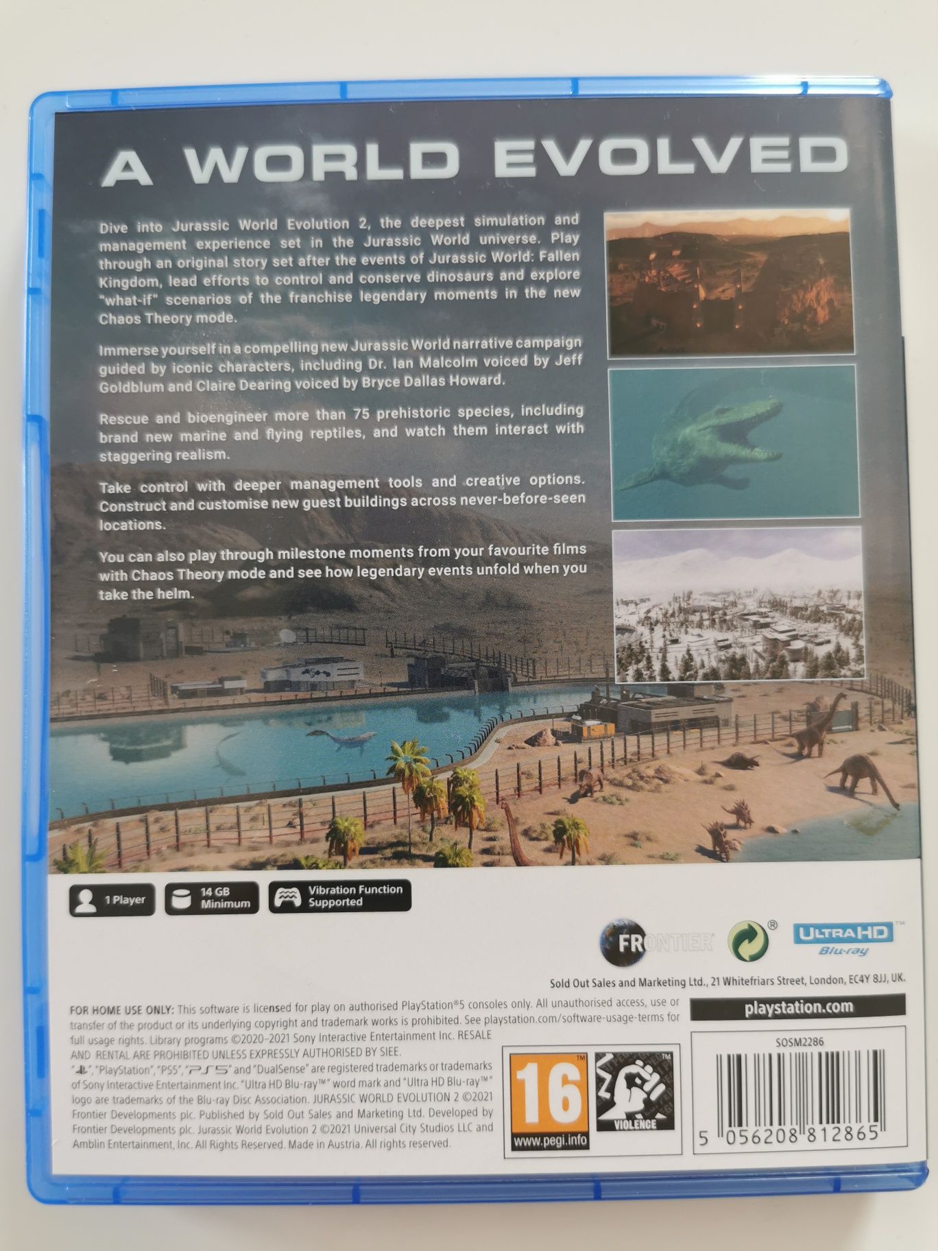 Gra Jurassic World Ewolution 2 wersja PL na PS5