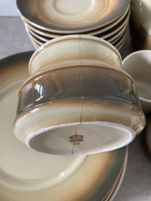 Duży zestaw kawowy porcelana Tułowice na 10 osób tanio polecam