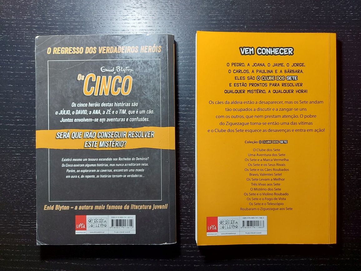 Livros " Os Cinco" e Os sete