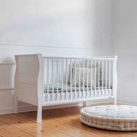 Łóżeczko drewniane woodies noble cot bed 140x70 z materacem