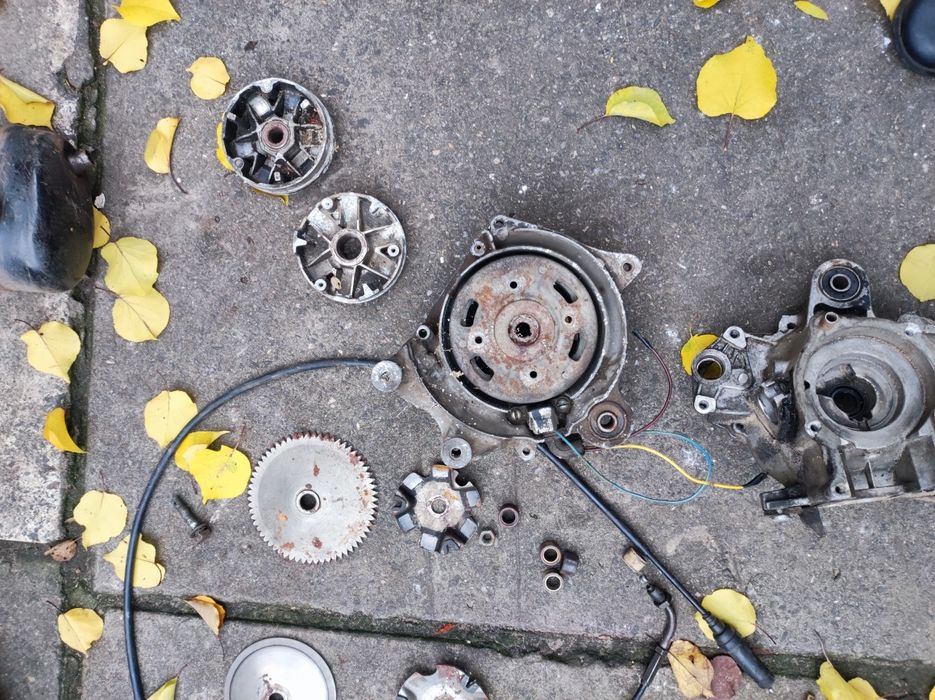 Honda tact af24 двигун картер бензобак фільтр