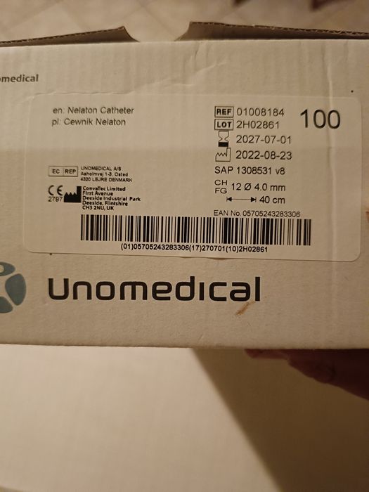 Cewniki urologiczne Cewnik Nelaton Unomedical