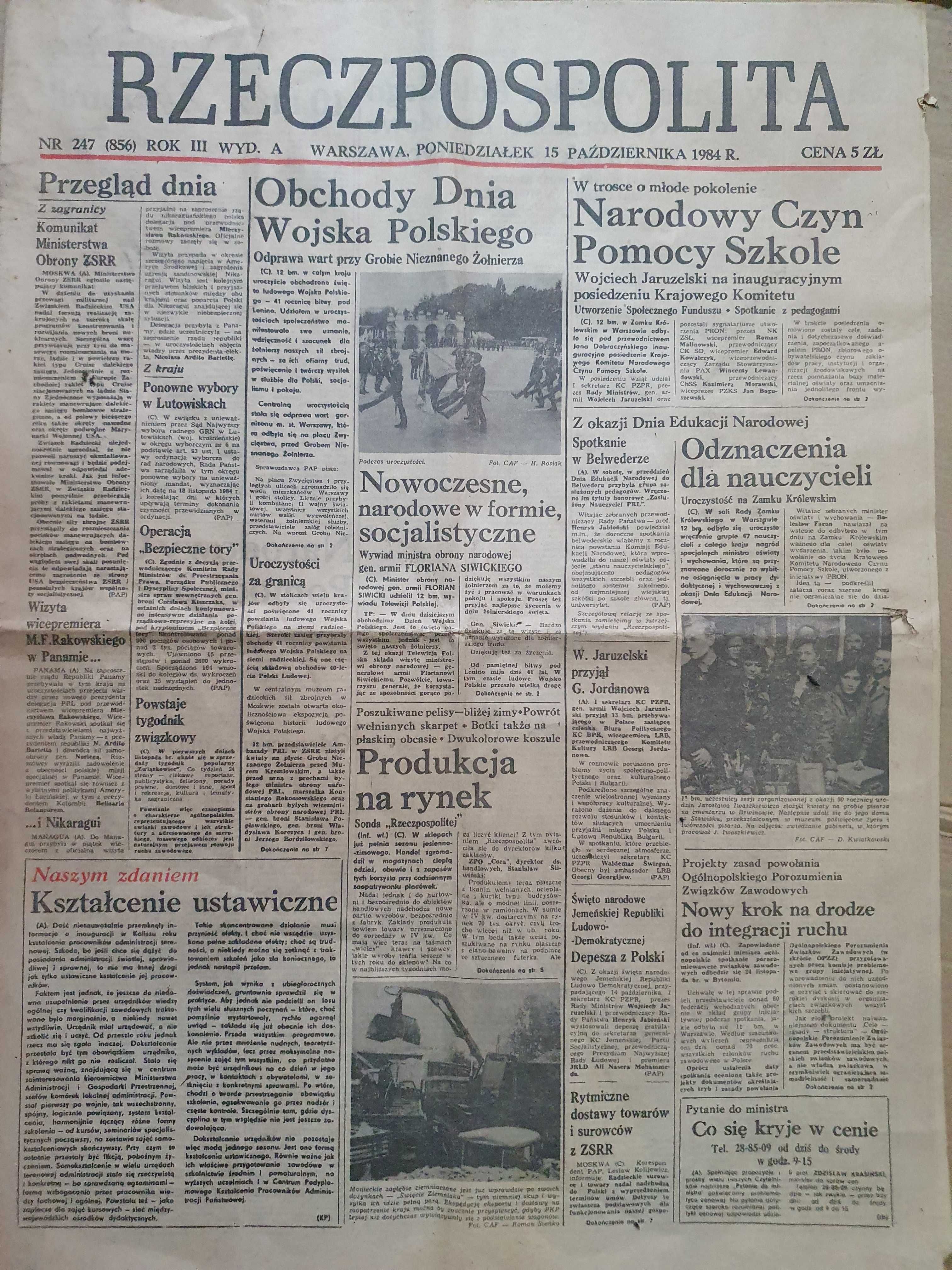 Stare gazety, czasopisma z  PRL