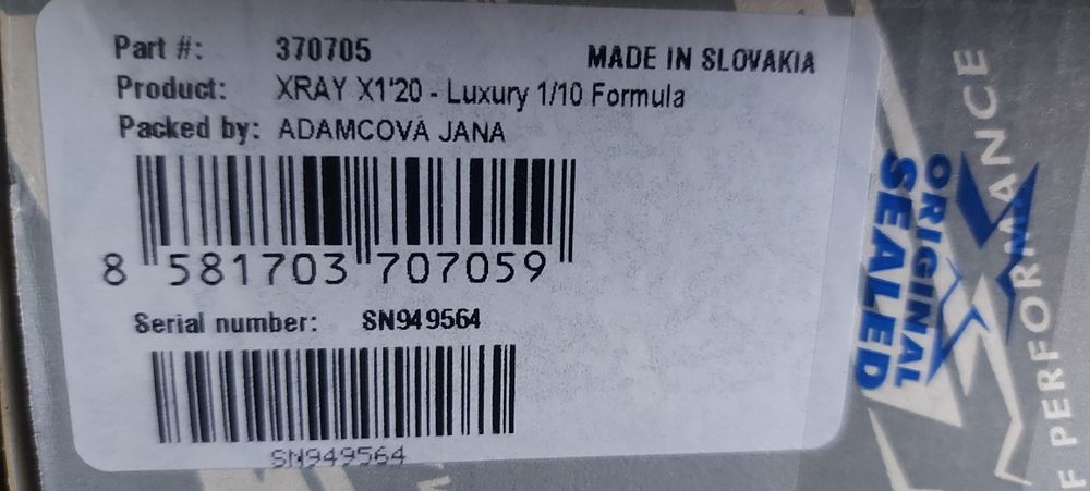 Xray F1'20 - Novo