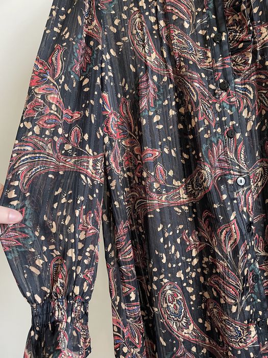 Vestido ou túnica colorida com fios brilhantes (Mango, tamanho XS)