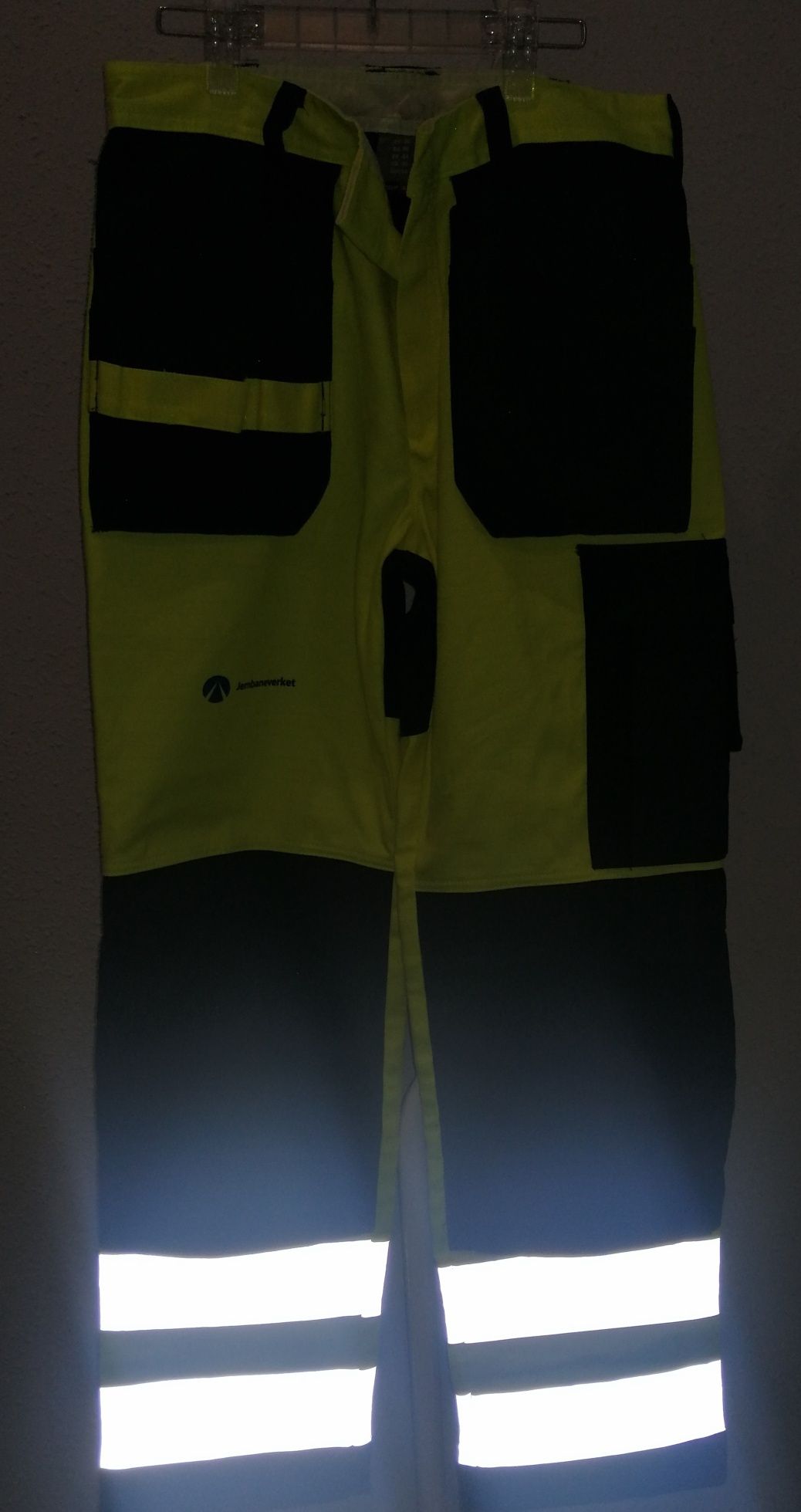 NOWE Spodnie robocze FRISTADS ostrzegawcze odblask L-XL (50)  84-86 cm