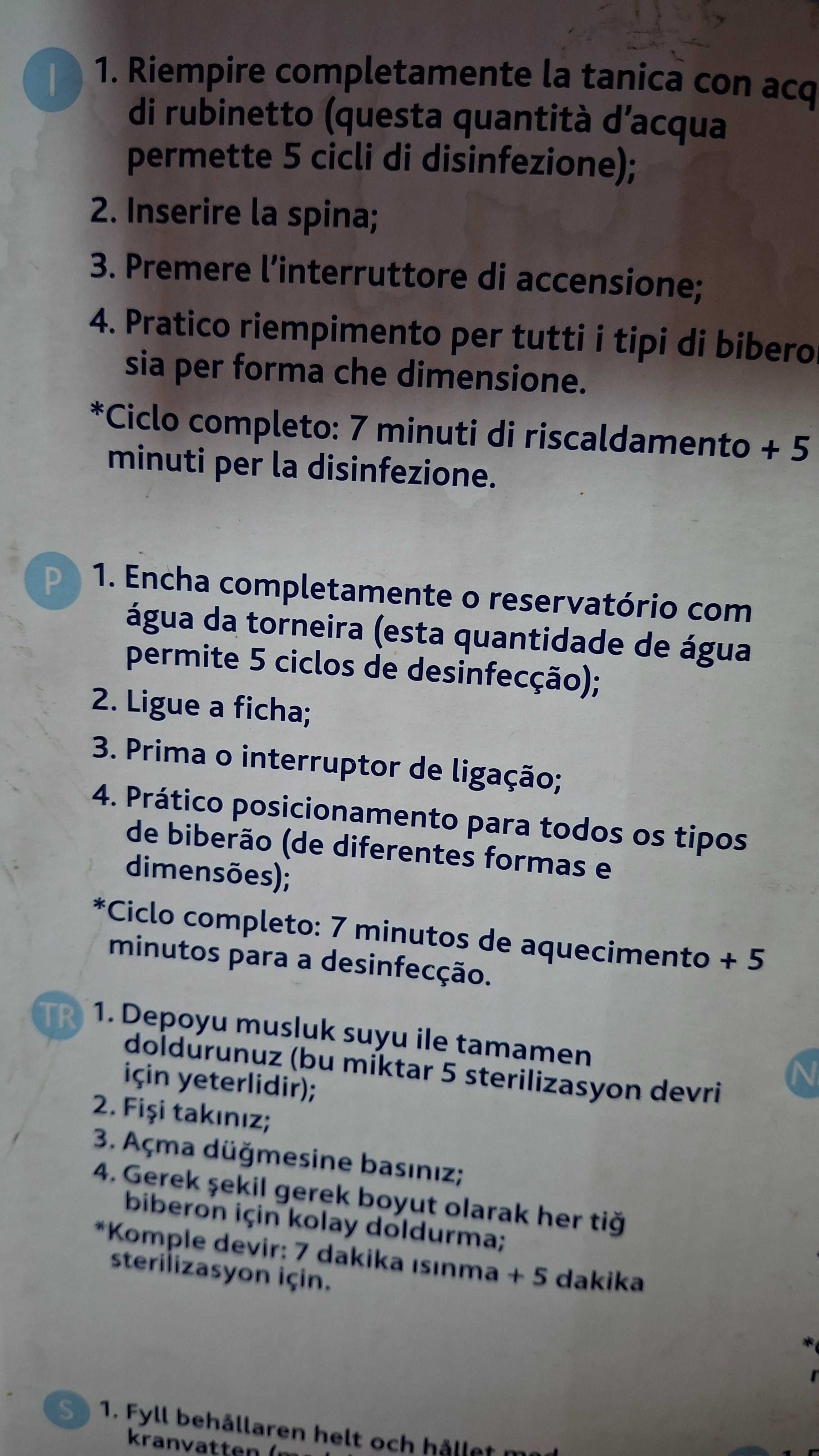 Estrelizador de biberões