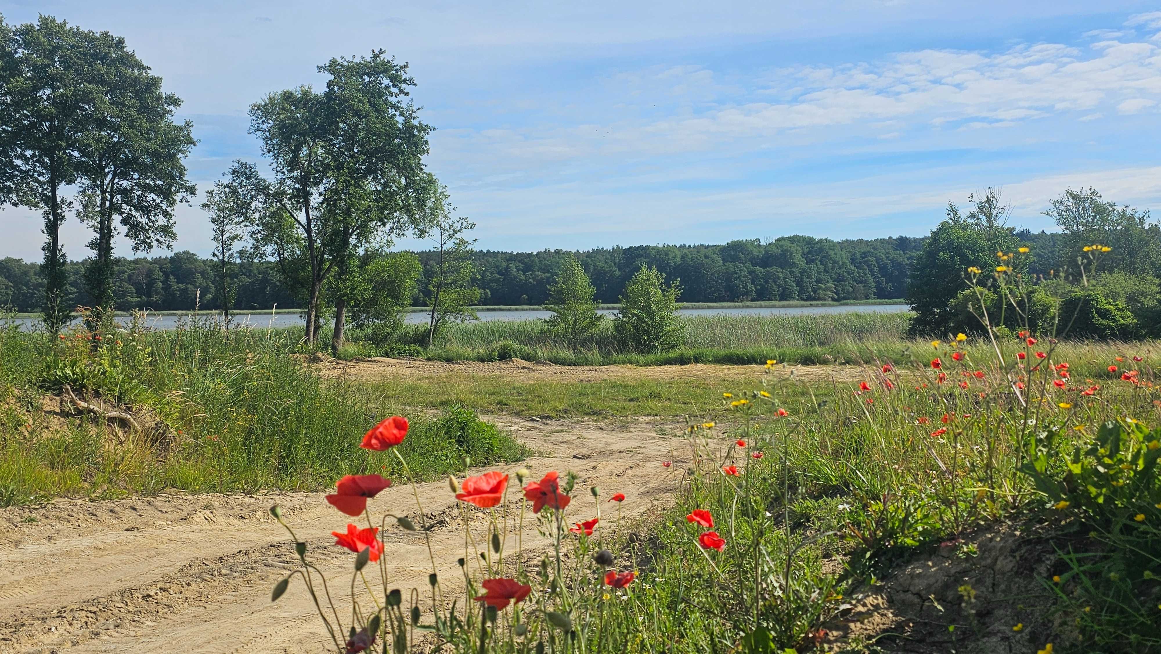 piękna działka nad jeziorem na poj.Drawskim